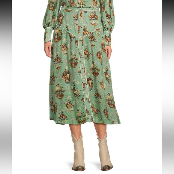 NWT Double D Ranch
Romance & Rustlers Western Midi A-Line Skirt - Picture 2 of 5